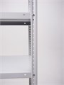 Стеллаж металлический 220х150х60 см 7 полок цельная стойка светло-серый ms-223